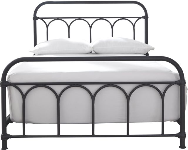Signature Design by Ashley® Nashburg Black Youth Full Metal Rod Bed-3