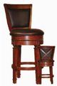 ECI Furniture Monticello Black/Burnished Walnut Swivel Stool-0