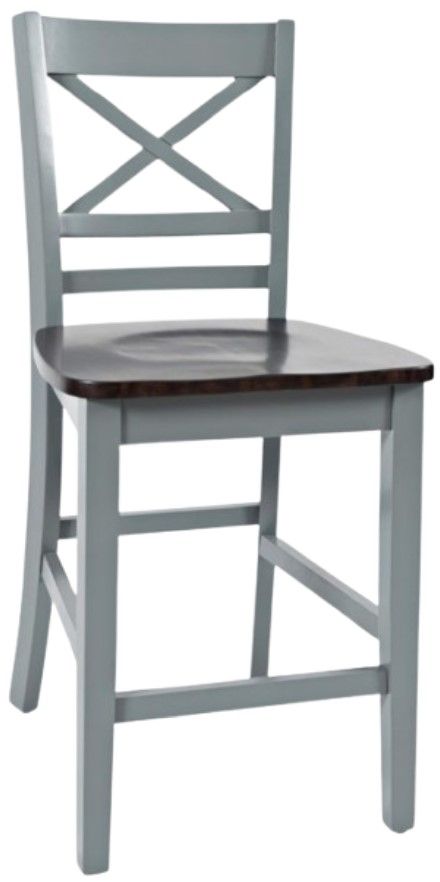 Jofran Inc. Asbury Park 5-Piece AP Gray/Autumn Brown Dining Set-3