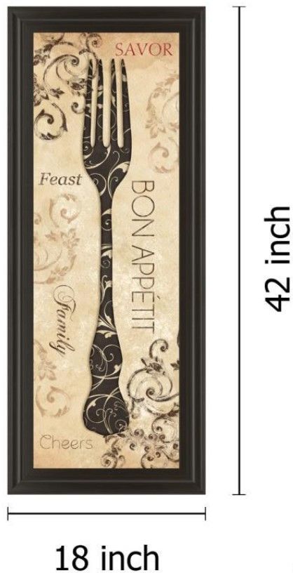 Classy Living Dee Dee Bon Appetite 18" Wall Art-2
