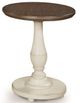 Null Furniture 6618 Harbor Round Pedestal Accent with Stone Base-0