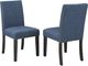 Brassex Inc. Avery 2-Piece Blue Side Chair Set-2