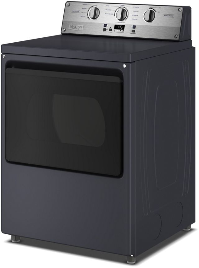 Maytag® Commercial 7.5 Cu. Ft. Midnight Steel Commercial-Grade Vented Electric Dryer-2