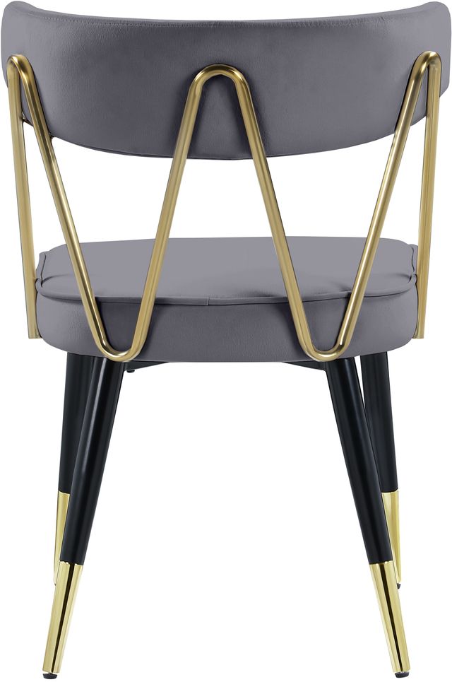 Meridian Furniture Rheingold Gray Velvet Dining Chair-3