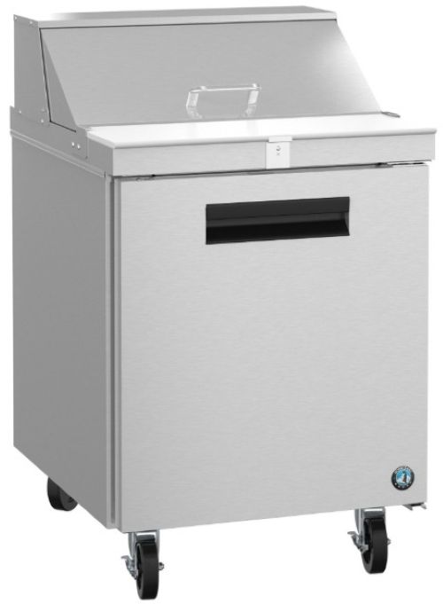 Hoshizaki 27" 7.21 Cu. Ft. Stainless Steel Single Section Sandwich Prep Table Refrigerator -1