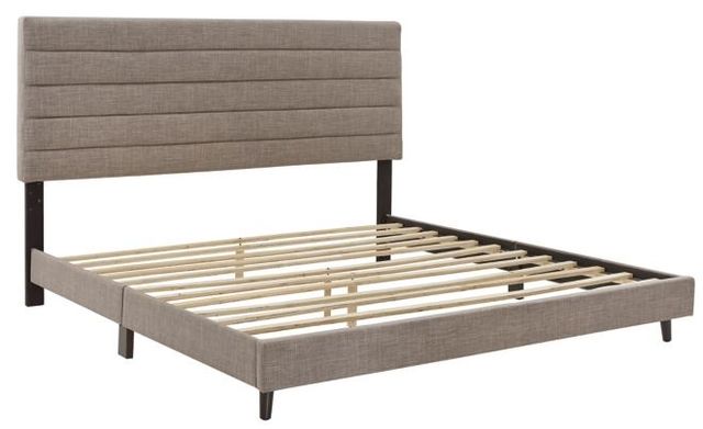 Signature Design by Ashley® Vintasso Gray Upholstered Queen Bed-2