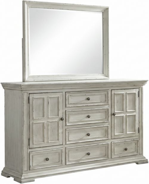 Liberty Furniture Big Valley 4-Piece Whitestone Queen Bedroom Set with Chest-3