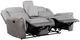 Homelegance® Harriette Gray Double Manual Reclining Loveseat with Center Console-4