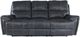 FTS Direct Harrison Charcoal Leather Power Sofa with Headrest-3