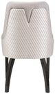 Michael Amini® Carmela Glossy Charcoal Sand Arm Chair-4