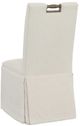 Fairfield® Customizable Entree Dining Pull Tall Back Skirted Side Chair with Mica Legs and Buttons-3