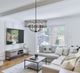 Cal® Lighting & Accessories Modica Distress Ivory Chandelier-1