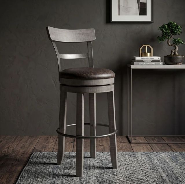 Sunny Designs™ Alpine Gray 30" Swivel Bar Stool-1