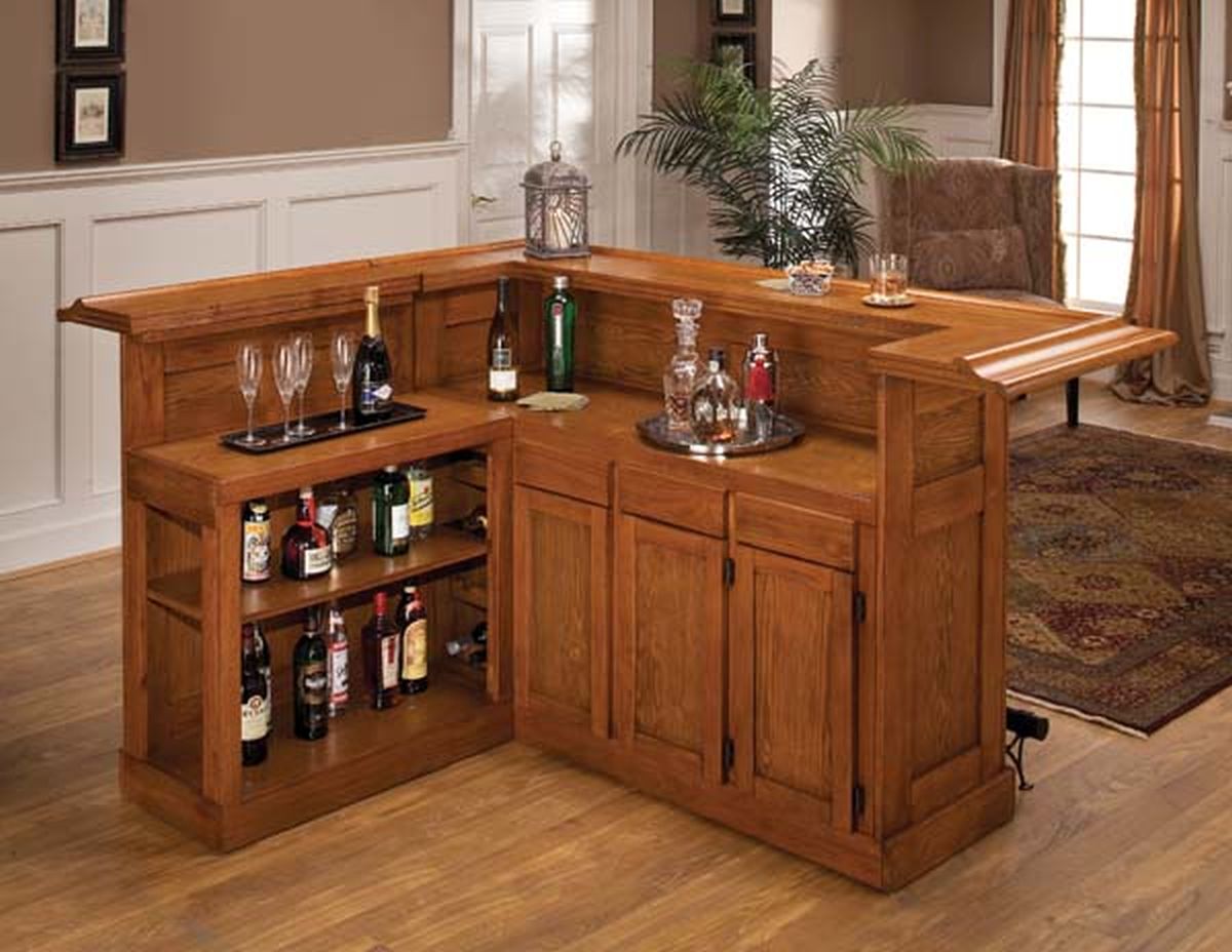 Oak home bars for sale discount