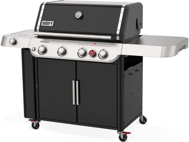 Weber® Genesis 4-Burner Black Freestanding Liquid Propane Grill-2