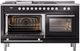 Ilve® Professional Plus II 60" Glossy Black Pro Style Dual Fuel Range-2