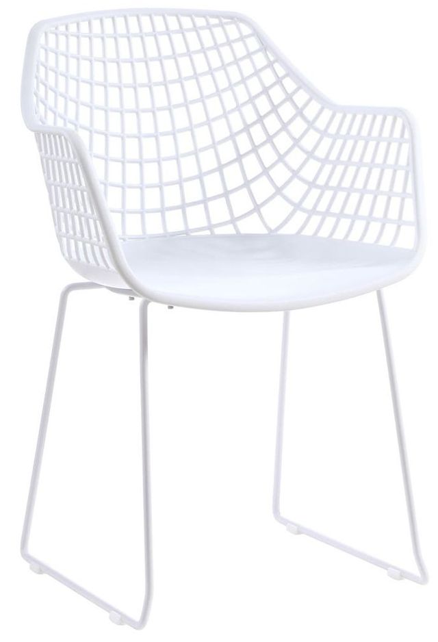 Moe's Home Collection Honolulu 2 Piece White Chairs-1
