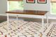 Powell® Willow Honey Brown Dining Table with Vanilla White Base-1