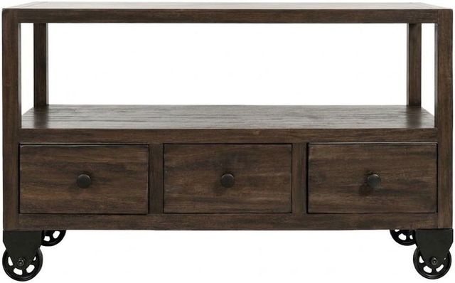 International Furniture Direct Oslo Black Sofa Table-2