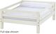 Crate Designs™ Furniture Cloud Queen Ladder End Upper Bunk Bed-0