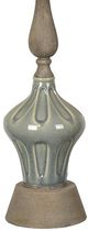 Crestview Collection Soft Blue/Rust Marbella Table Lamp-1
