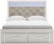 Signature Design by Ashley® Altyra White King Upholstered Storage Bed-3