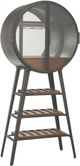 Howard Miller® Zelda Aged Iron/Dark Brown Wine and Bar Cabinet-0