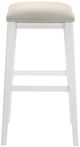 Armen Living Jane 3-Piece Dune Cloud/White Barstool Set-3