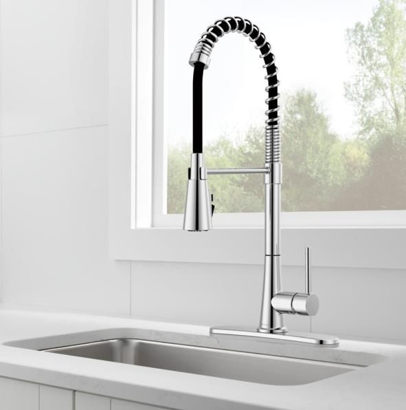 Peerless Precept® Chrome Single Handle Commercial Style Kitchen Faucet-1