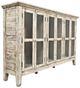 Jofran Inc. Rustic Shores Scrimshaw Cream 6-Door Accent Cabinet-0