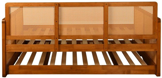 Kodiak Furniture Abaco Canton Gray/Honey Twin Daybed with Pop Up and Mattresses-2
