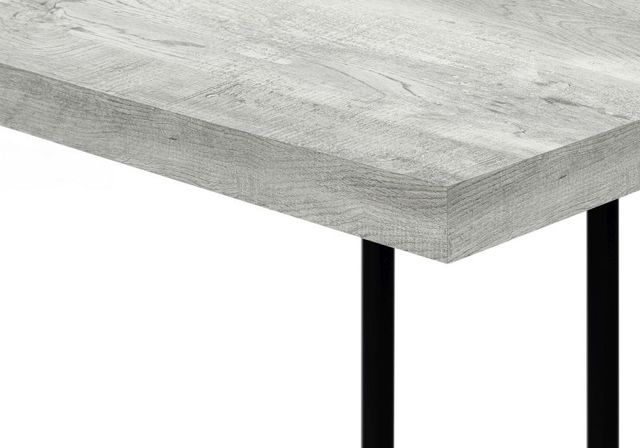 Monarch Specialties Inc. Grey 25"H Accent Table with Black Base-2