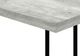Monarch Specialties Inc. Grey 25"H Accent Table with Black Base-2