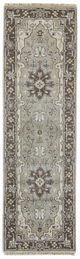 Feizy Ustad Dark Ivory/Walnut 2'6" x 8' Runner Rug-0