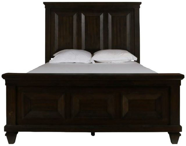 New Classic® Home Furnishings Sevilla 4-Piece Walnut California King Panel Bedroom Set-2
