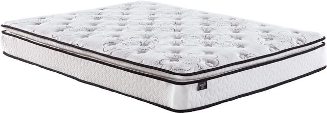 Sierra Sleep® by Ashley® Bonnell 2-Piece 10" Hybrid and Better Adjustable Base California King Mattress Set-1