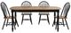 Liberty Furniture Carolina Crossing 5-Piece Antique Honey/Black Dining Table Set-0