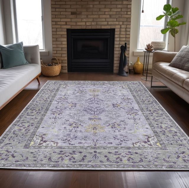 Dalyn™ Rug Company Hatay HY9 Lavender 5'x8' Area Rug-4