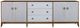 Century® Customizable Details Case 4-Door 3-Drawer Low Credenza-1