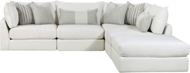 Fusion Furniture Claudia Natural 5-Piece Right-Arm Facing Sectional-0