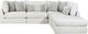 Fusion Furniture Claudia Natural 5-Piece Right-Arm Facing Sectional-0