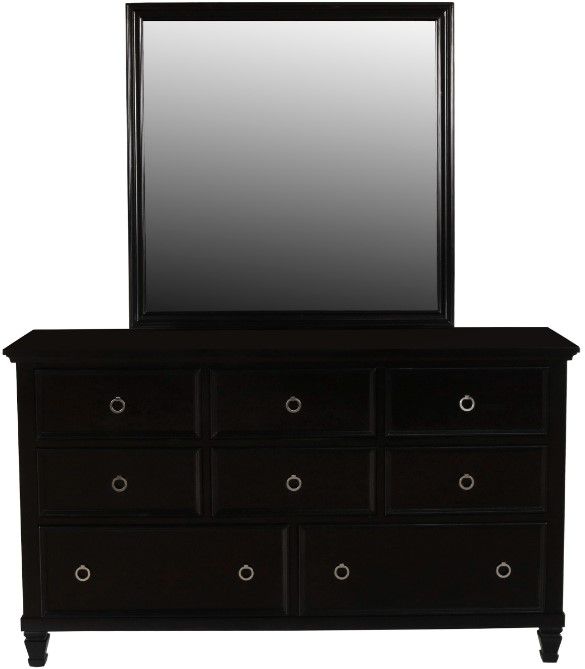 New Classic Home Furnishings Tamarack Black Dresser and Mirror Set | Arwood's Furniture & Mattress | Warrensburg, MO New Classic Home Furnishings Tamarack Black Dresser and Mirror Set | Arwood's Furniture & Mattress | Warrensburg, MO