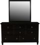 New Classic® Home Furnishings Tamarack Black Dresser and Mirror Set-2