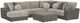 Jackson Furniture Canyon 5-Piece Fawn/Umber Left-Arm Facing Sectional and Ottoman-0