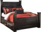 Signature Design by Ashley® Shay 5-Piece Almost Black King Poster Storage Bed Set-1