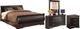 Signature Design by Ashley® Huey Vineyard 4-Piece Black Queen Sleigh Bed Set-0