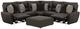 Catnapper® Royster 4-Piece Sable Curved Power Reclining Sectional-2