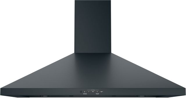 GE® 36" Black Slate Wall-Mount Pyramid Chimney Hood