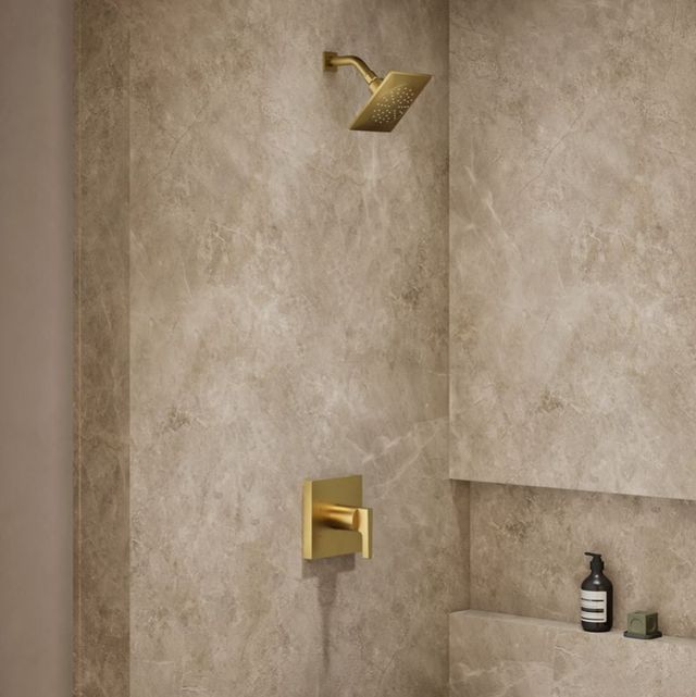 KOHLER® Honesty® Rite-Temp® Vibrant Brushed Moderne Brass 1.75 GPM Shower Trim Kit-1