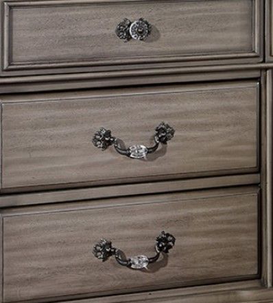 Furniture of America® Syracuse Gray Nightstand-1